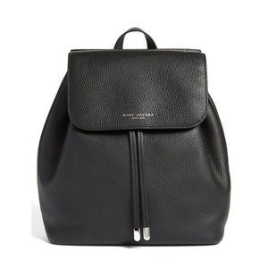Marc Jacobs backpack black pebble leather